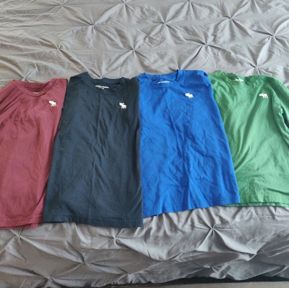 Long sleeve Abercrombie icon tees (lots) boys 9/10